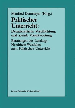 Cover Politischer Unterricht: Demokratische Verpflichtung und soziale Verantwortung (eBook, PDF)