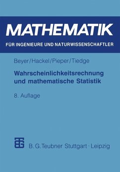 Wahrscheinlichkeitsrechnung und mathematische Statistik (eBook, PDF) - Beyer, Otfried; Hackel, Horst; Pieper, Volkmar; Tiedge, Jürgen