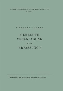 Gerechte Veranlagung oder Erfassung? (eBook, PDF) - Hüttebräuker, Rudolf