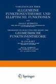 Vorlesungen über Allgemeine Funktionentheorie und Elliptische Funktionen (eBook, PDF)