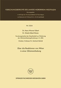 Cover Über die Reaktionen von Äthan in einer Glimmentladung (eBook, PDF)