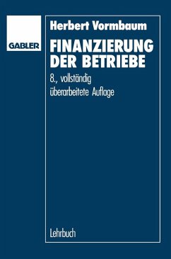 Cover Finanzierung der Betriebe (eBook, PDF)