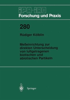 Meßeinrichtung zur direkten Unterscheidung von luftgetragenen biotischen und abiotischen Partikeln (eBook, PDF) - Kölblin, Rüdiger
