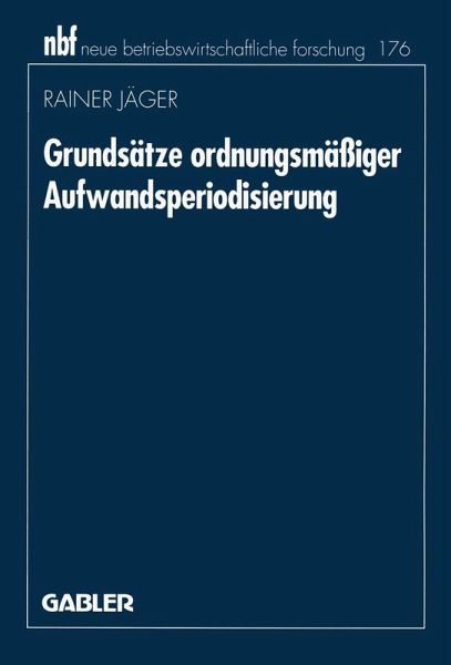 Grundsätze ordnungsmäßiger Aufwandsperiodisierung (eBook, PDF)