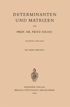Determinanten und Matrizen (eBook, PDF) - Neiss, Fritz