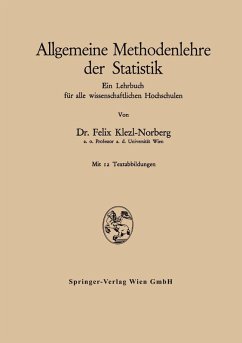 Allgemeine Methodenlehre der Statistik (eBook, PDF) - Klezl-Norberger, Felix