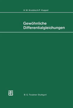 Gewöhnliche Differentialgleichungen (eBook, PDF) - Knobloch, H. W.; Kappel, F.