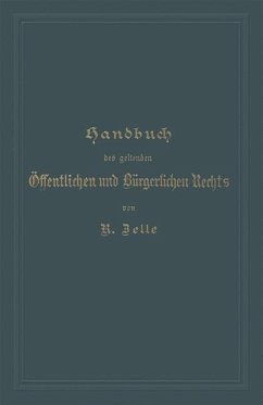 Cover Handbuch des geltenden Öffentlichen und Bürgerlichen Rechts (eBook, PDF)