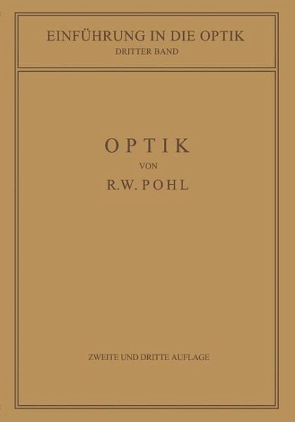 Einführung in die Optik (eBook, PDF)