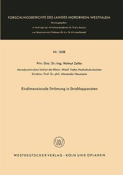 Eindimensionale Strömung in Strahlapparaten (eBook, PDF) - Zeller, Helmut