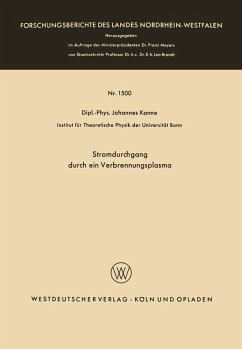 Cover Stromdurchgang durch ein Verbrennungsplasma (eBook, PDF)
