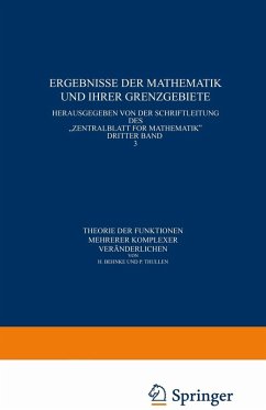 Theorie der Funktionen mehrerer komplexer Veränderlichen (eBook, PDF) - Behnke, H.; Thullen, P.