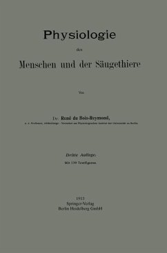 Physiologie des Menschen und der Säugethiere (eBook, PDF) - Du Bois-Reymond, Réné