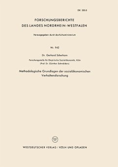 Methodologische Grundlagen der sozialökonomischen Verhaltensforschung (eBook, PDF) - Scherhorn, Gerhard