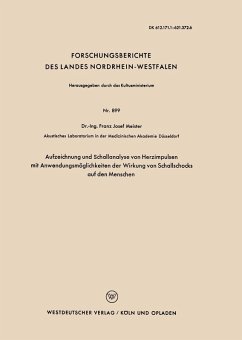 Cover Aufzeichnung und Schallanalyse von Herzimpulsen mit Anwendungsmöglichkeiten der Wirkung von Schallschocks auf den Menschen (eBook, PDF)