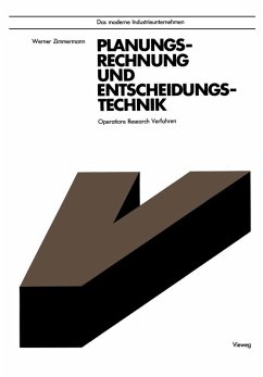 Planungsrechnung und Entscheidungstechnik (eBook, PDF) - Zimmermann, Werner
