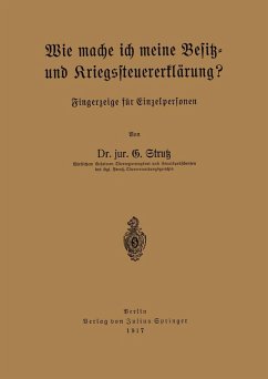 Cover Wie mache ich meine Besitz- und Kriegssteuererklärung? (eBook, PDF)