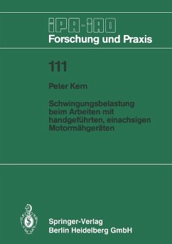 Cover Schwingungsbelastung beim Arbeiten mit handgeführten, einachsigen Motormähgeräten (eBook, PDF)