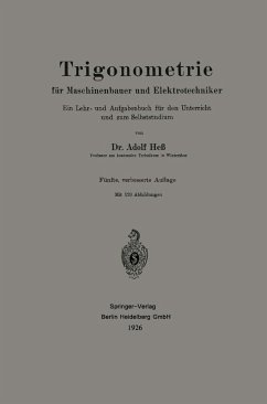 Trigonometrie für Maschinenbauer und Elektrotechniker (eBook, PDF) - Hess, Adolf