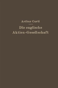Cover Die Englische Aktien-Gesellschaft nach neuem Recht (eBook, PDF)