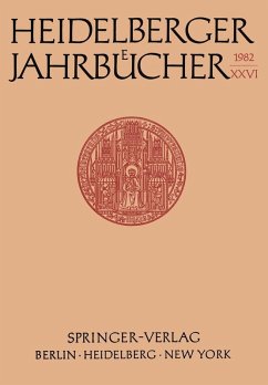 Heidelberger Jahrbücher (eBook, PDF) - Schipperges, H.