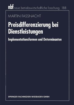 Cover Preisdifferenzierung bei Dienstleistungen (eBook, PDF)