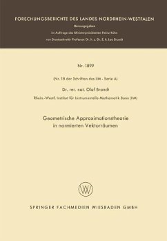Geometrische Approximationstheorie in normierten Vektorräumen (eBook, PDF) - Brandt, Olaf