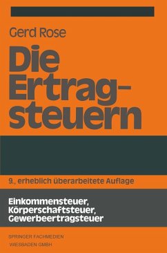 Die Ertragsteuern (eBook, PDF) - Rose, Gerd
