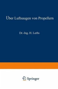 Über Luftsaugen von Propellern (eBook, PDF) - Lerbs, Hermann