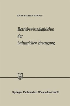Cover Betriebswirtschaftslehre der industriellen Erzeugung (eBook, PDF)