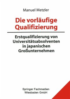 Die vorläufige Qualifizierung (eBook, PDF) - Metzler, Manuel