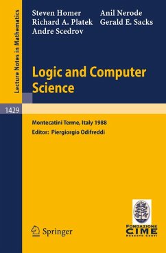 Logic and Computer Science (eBook, PDF) - Homer, Steven; Nerode, Anil; Platek, Richard A.; Sacks, Gerald E.; Scedrov, Andre