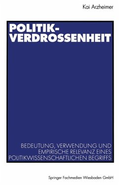 Politikverdrossenheit (eBook, PDF) - Arzheimer, Kai