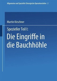Cover Spezieller Teil I: Die Eingriffe in der Bauchhöhle (eBook, PDF)