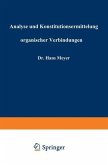 Analyse und Konstitutionsermittelung organischer Verbindungen (eBook, PDF)