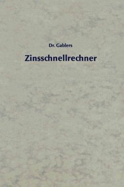 Cover Zinsschnellrechner (eBook, PDF)
