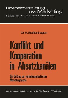 Konflikt und Kooperation in Absatzkanälen (eBook, PDF) - Steffenhagen, Hartwig