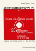 23. Deutscher Soziologentag 1986 (eBook, PDF)