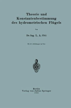 Cover Theorie und Konstantenbestimmung des hydrometrischen Flügels (eBook, PDF)