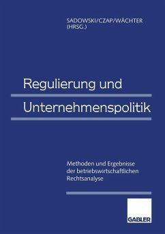 Cover Regulierung und Unternehmenspolitik (eBook, PDF)