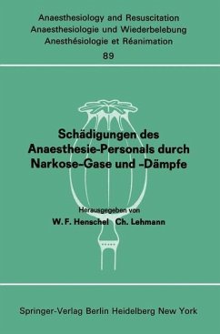 Cover Schädigungen des Anaesthesie-Personals durch Narkose-Gase und -Dämpfe (eBook, PDF)