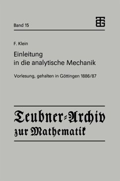 Einleitung in die analytische Mechanik (eBook, PDF) - Klein, Felix