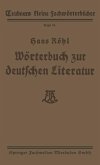 Wörterbuch zur deutschen Literatur (eBook, PDF)