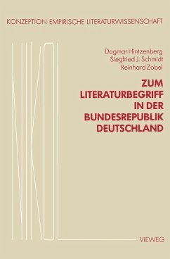 Zum Literaturbegriff in der Bundesrepublik Deutschland (eBook, PDF) - Hintzenberg, Dagmar