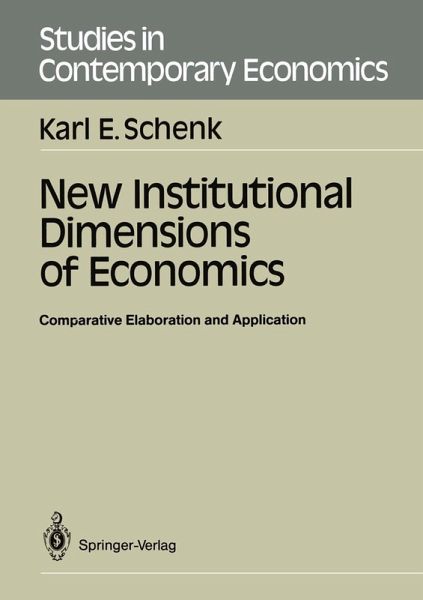 New Institutional Dimensions of Economics (eBook, PDF) New Institutional Dimensions of Economics (eBook, PDF)