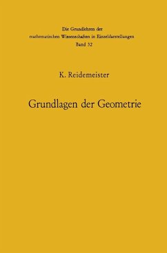 Vorlesungen über Grundlagen der Geometrie (eBook, PDF) - Reidemeister, Kurt