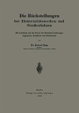 Die Rückstellungen bei Elektrizitätswerken und Straßenbahnen (eBook, PDF)