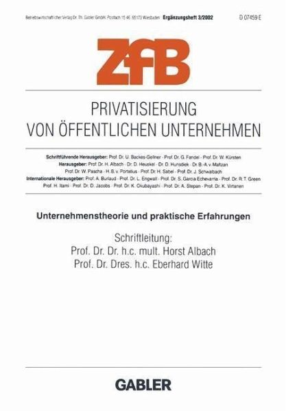 Privatisierung von öffentlichen Unternehmen (eBook, PDF) Privatisierung von öffentlichen Unternehmen (eBook, PDF)
