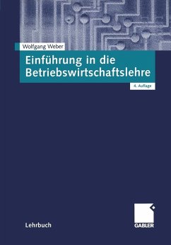 Einführung in die Betriebswirtschaftslehre (eBook, PDF) - Weber, Wolfgang