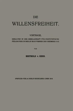 Die Willensfreiheit (eBook, PDF) Cover Die Willensfreiheit (eBook, PDF)